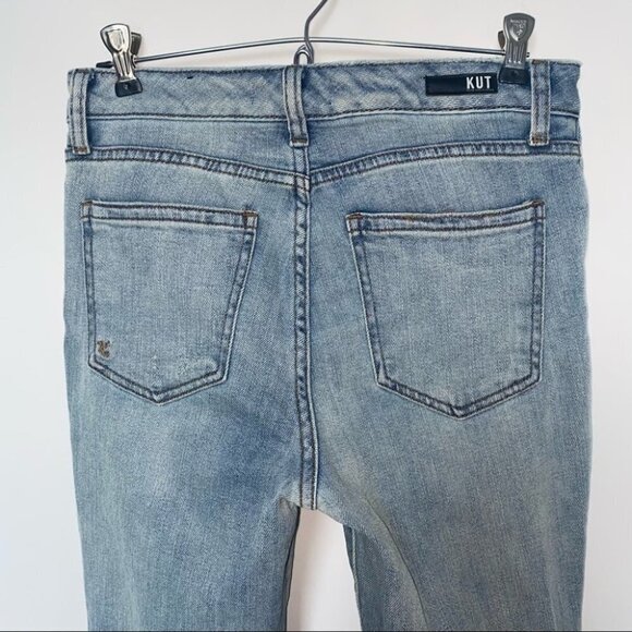 Kut From the Kloth | Catherine Ripped High Waist Slim Boyfriend Jeans In Variety - Picture 4 of 13